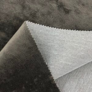 grey crushed velvet