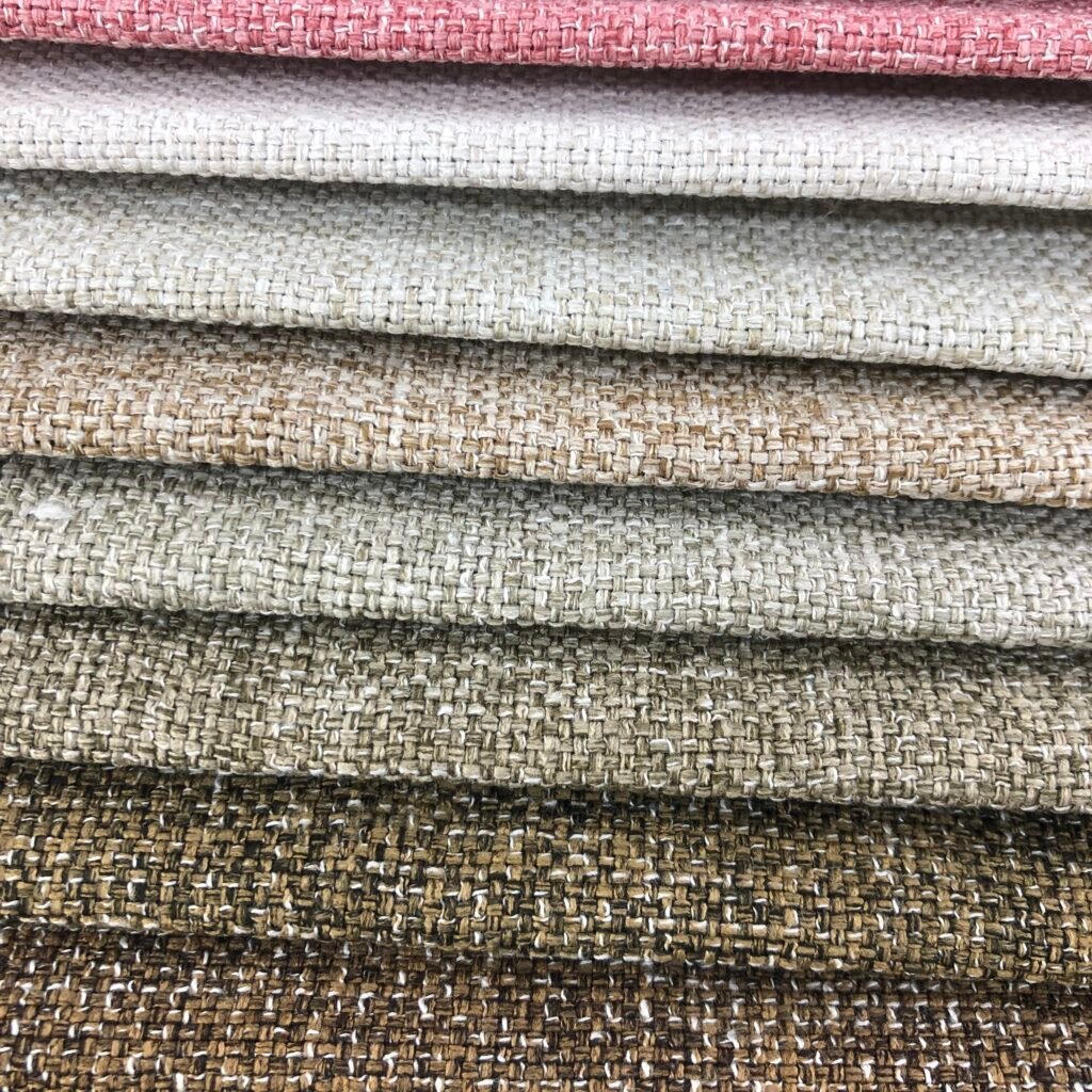 Polyester linen look furniture fabric Sofa Fabric Manufacturer And