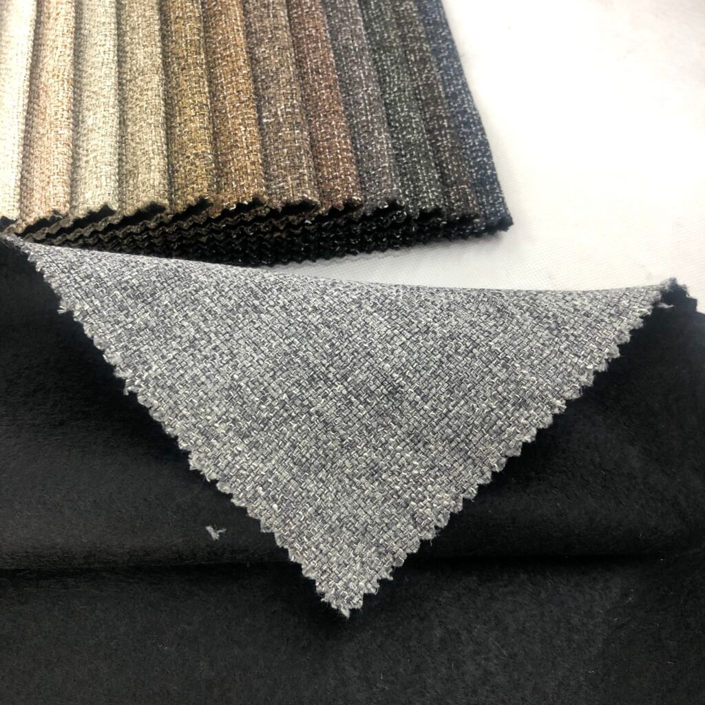 Polyester linen look furniture fabric Sofa Fabric Manufacturer And